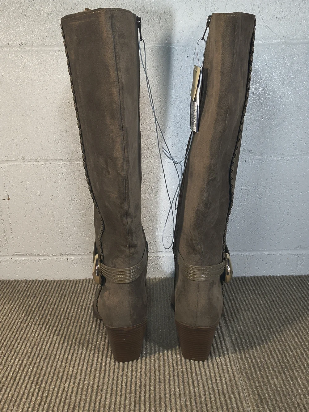 Target Universal Thread Women's High Knee Boots Brown Suede Size 11 New